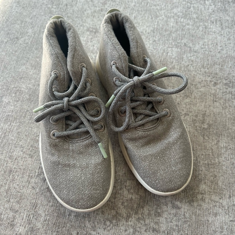 Gray Lace-Up Shoes